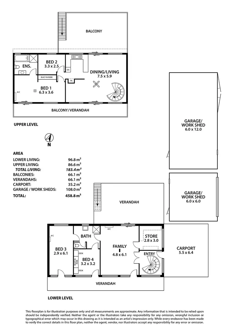 Floorplan of Homely house listing, 9 Onkaparinga Valley Road, Balhannah SA 5242