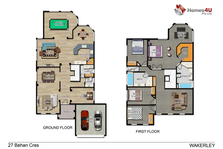 Floorplan of Homely house listing, 27 Behan Crescent, Wakerley QLD 4154