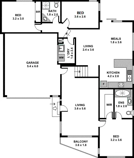 Floorplan of Homely unit listing, 4/1B Hearthside Court, Ringwood VIC 3134