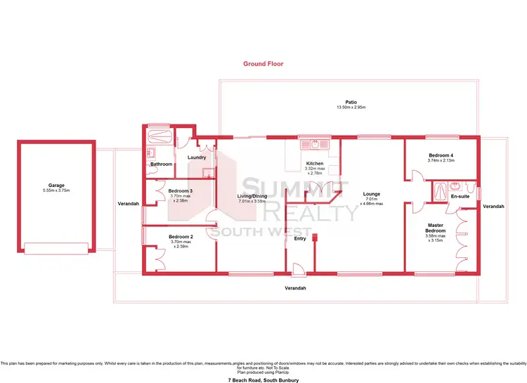 Floorplan of Homely house listing, 7 Beach Road, South Bunbury WA 6230