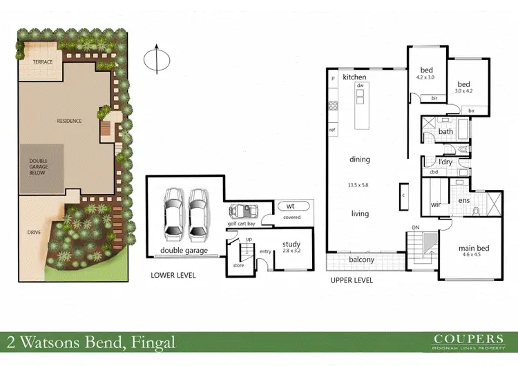 Floorplan of Homely townhouse listing, 2 Watsons Bend, Fingal VIC 3939