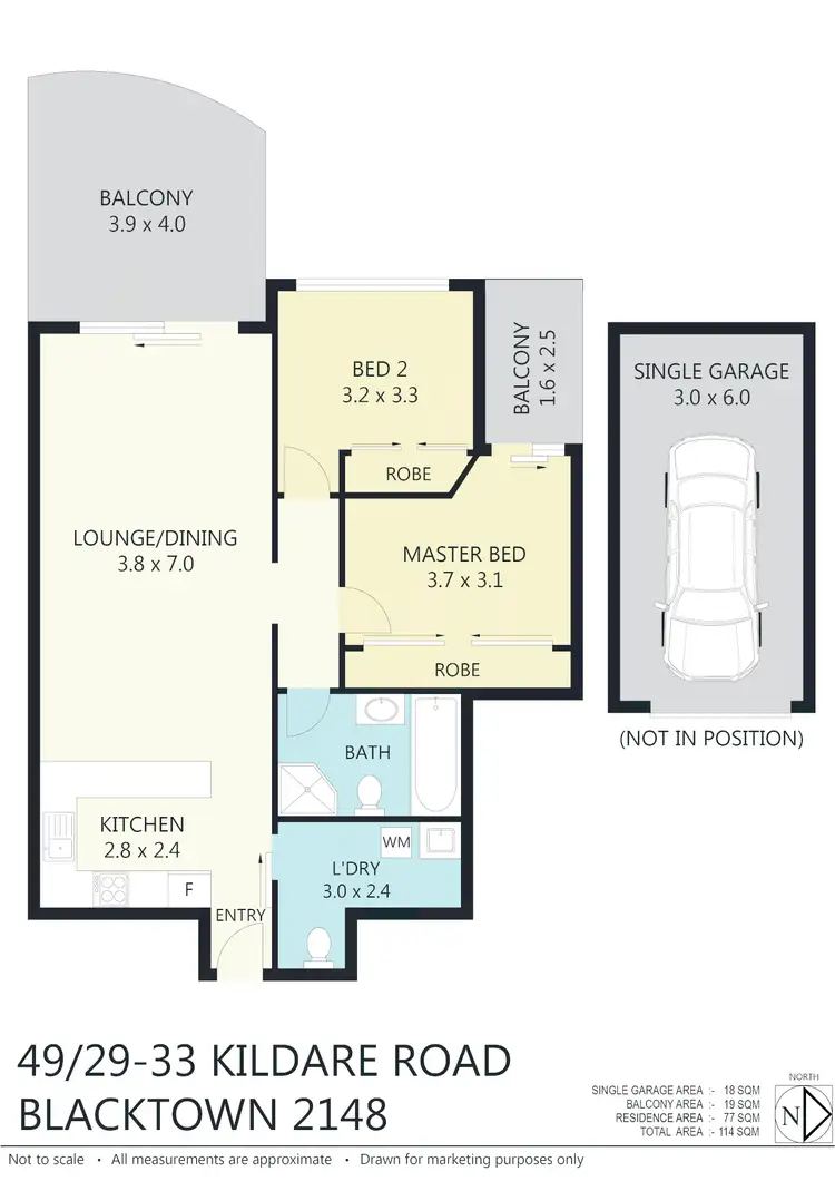 Floorplan of Homely unit listing, 49/29-33 Kildare Rd, Blacktown NSW 2148