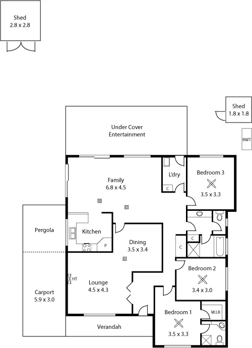 Floorplan of Homely house listing, 5 Talisker Court, Greenwith SA 5125
