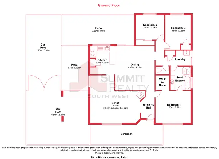 Floorplan of Homely house listing, 19 Lofthouse Avenue, Eaton WA 6232