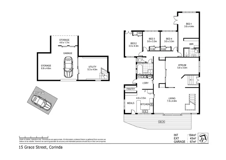 Floorplan of Homely house listing, 15 Grace Street, Corinda QLD 4075
