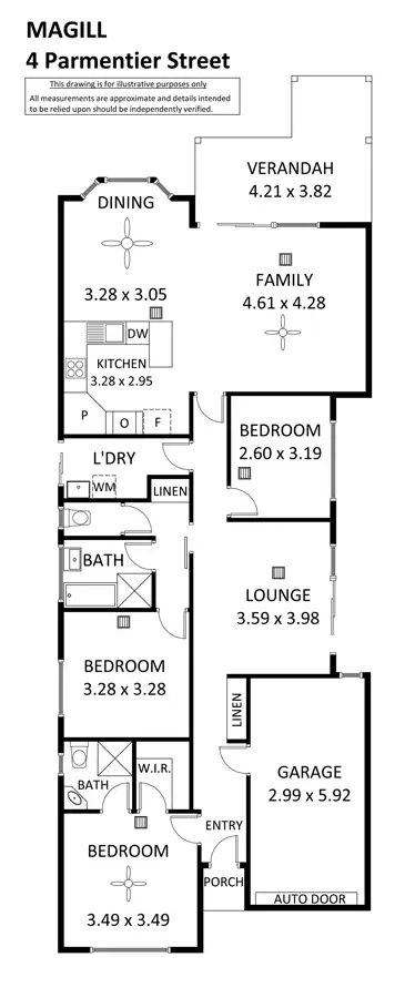 Floorplan of Homely house listing, 4 Parmentier Street, Magill SA 5072