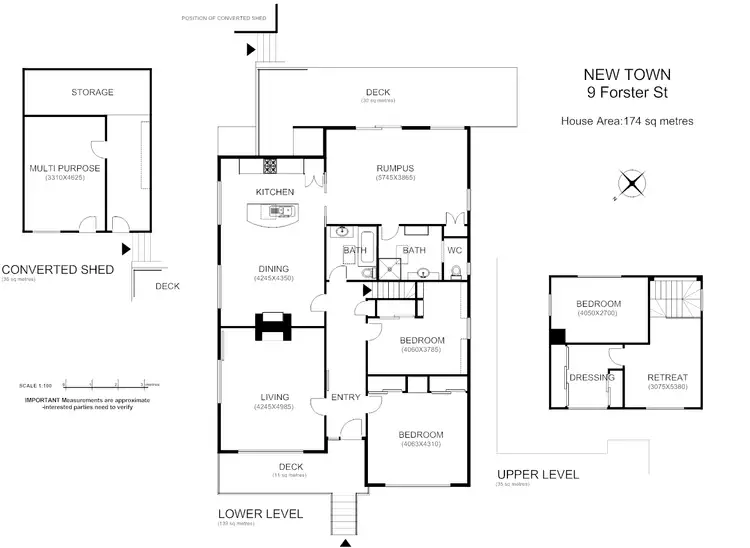 Floorplan of Homely house listing, 9 Forster Street, New Town TAS 7008