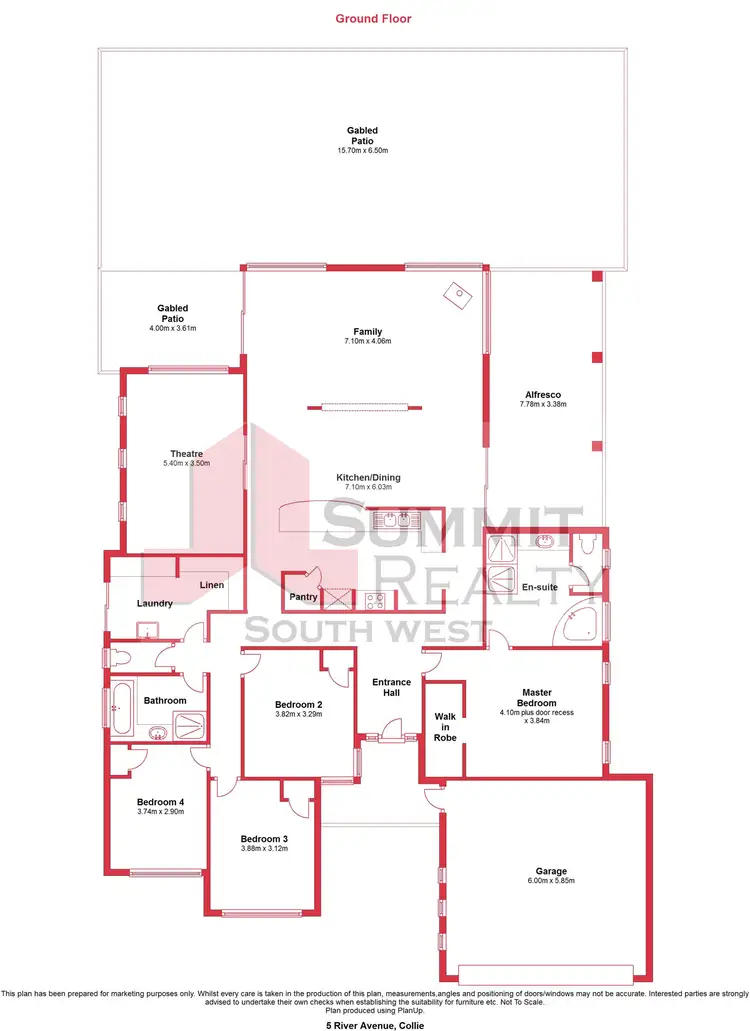 Floorplan of Homely house listing, 5 River Avenue, Collie WA 6225