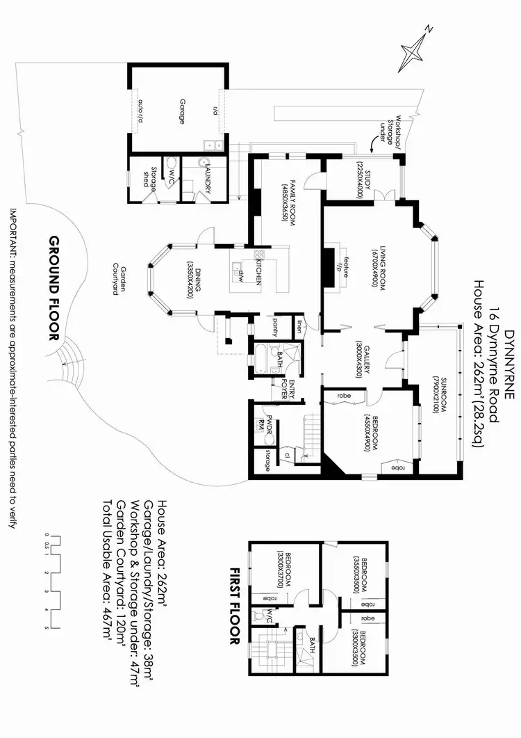 Floorplan of Homely house listing, 16 Dynnyrne Road, Dynnyrne TAS 7005