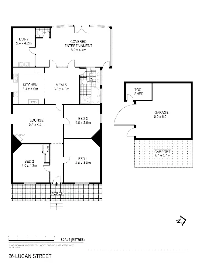 Floorplan of Homely house listing, 26 Lucan St, North Bendigo VIC 3550