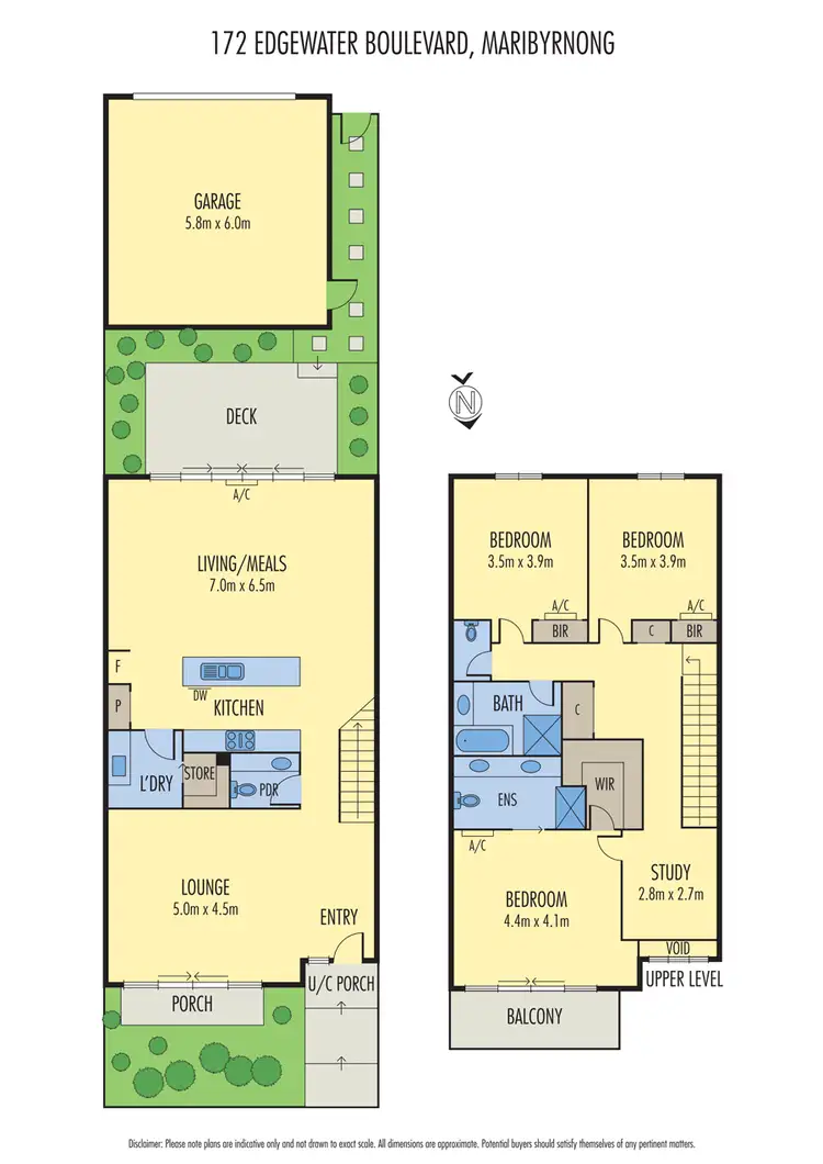 Floorplan of Homely house listing, 172 Edgewater Boulevard, Maribyrnong VIC 3032