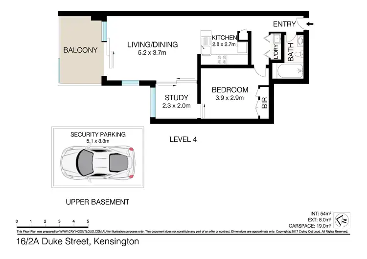 Floorplan of Homely unit listing, 16/2A Duke St, Kensington NSW 2033