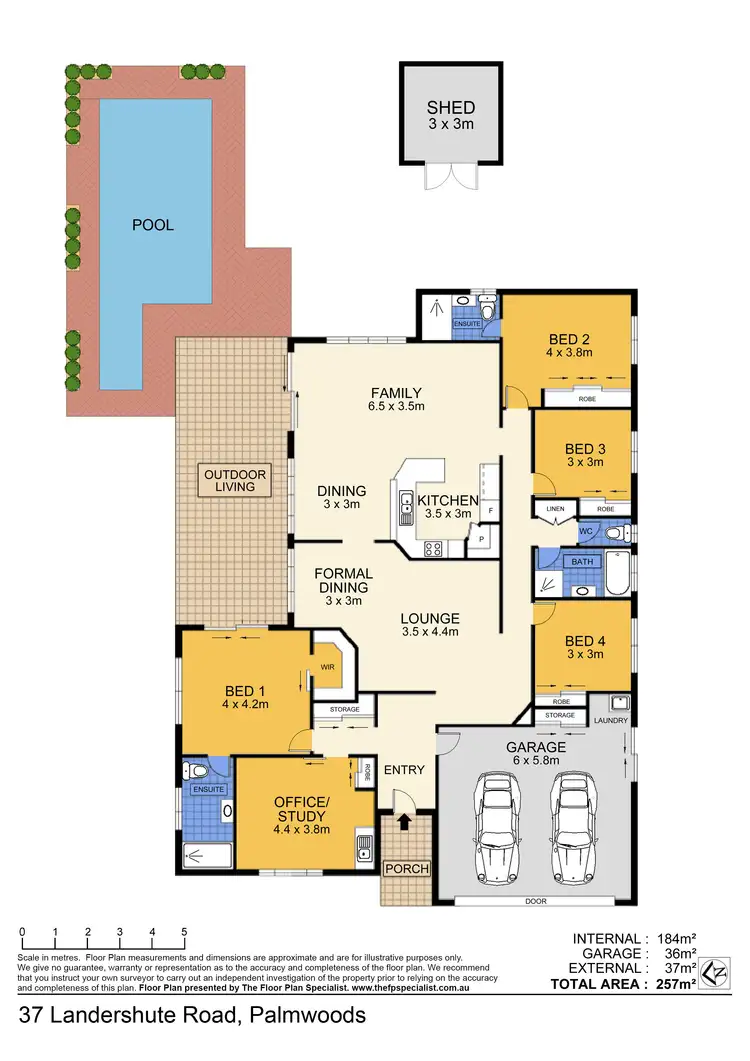 Floorplan of Homely house listing, 37 Landershute Road, Palmwoods QLD 4555