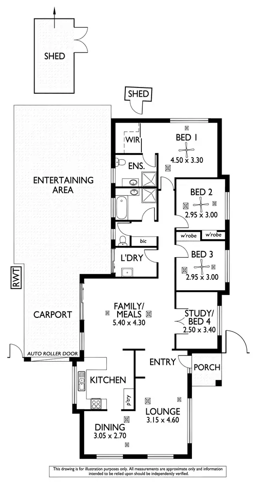 Floorplan of Homely house listing, 16 Briens Road, Northfield SA 5085