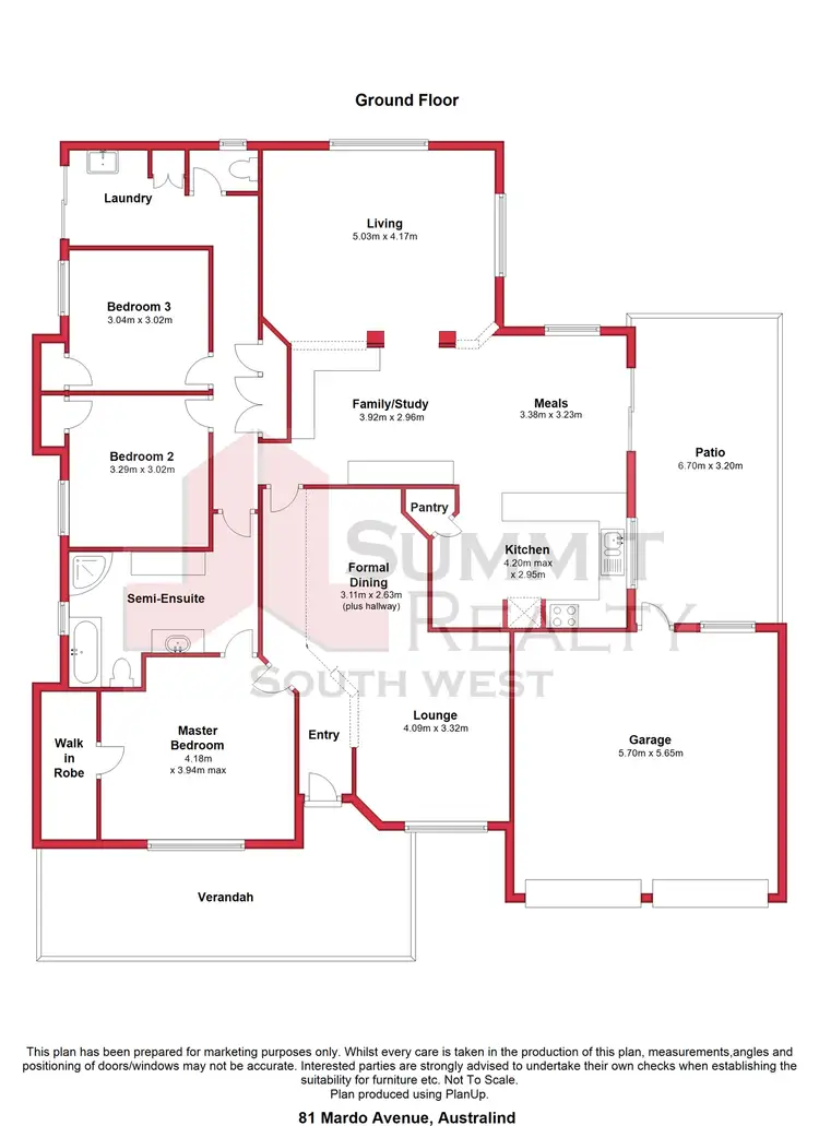 Floorplan of Homely house listing, 81 Mardo Avenue, Australind WA 6233