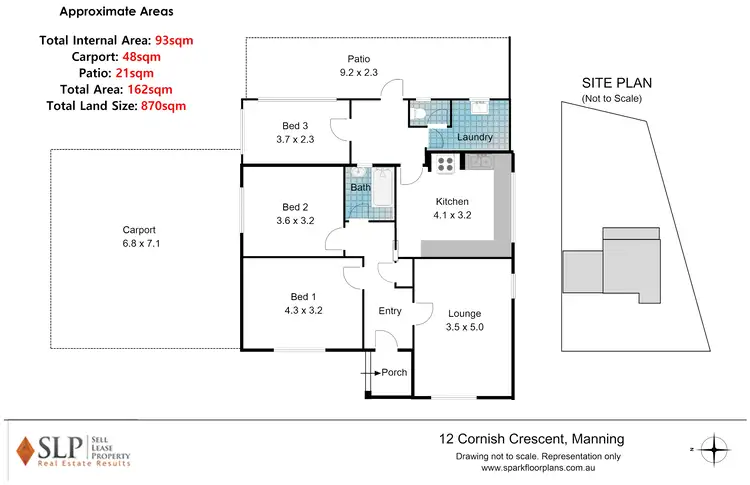 Floorplan of Homely house listing, 12 Cornish Crescent, Manning WA 6152