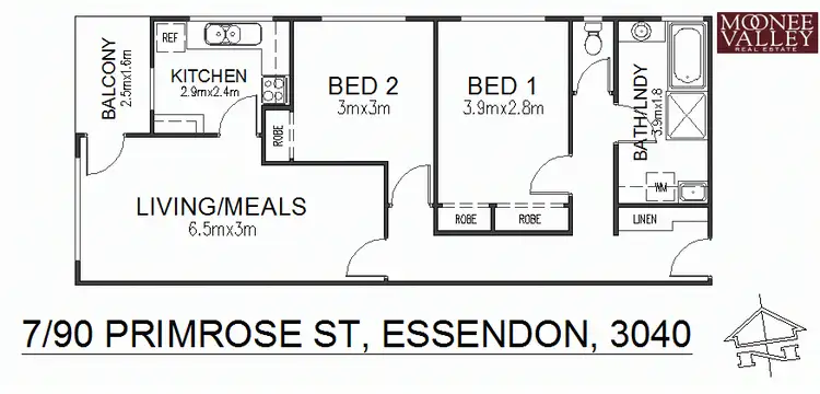 Floorplan of Homely apartment listing, 7/90 Primrose Street, Essendon VIC 3040