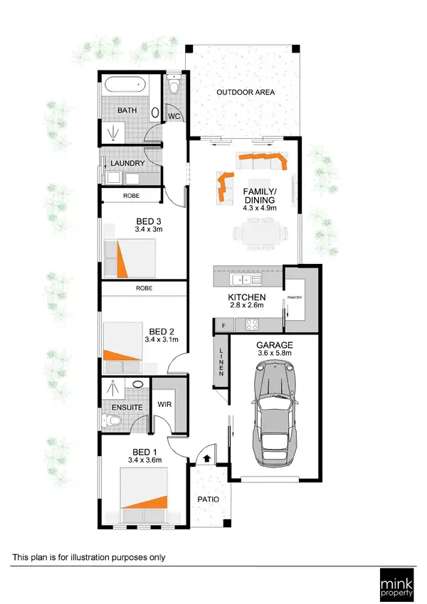Floorplan of Homely house listing, 21 MANTIS Crescent, Caloundra West QLD 4551