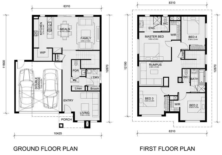 Floorplan of Homely house listing, 3010 Castlecove Street, Clyde North VIC 3978