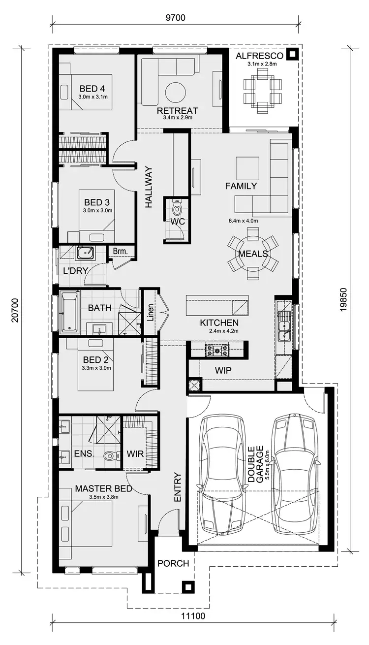 Floorplan of Homely house listing, Lot 6103 Northstowe Crescent, Strathtulloh VIC 3338