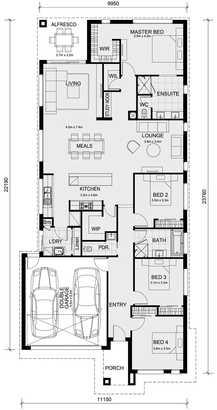 Floorplan of Homely house listing, Lot 6103 Northstowe Crescent, Strathtulloh VIC 3338