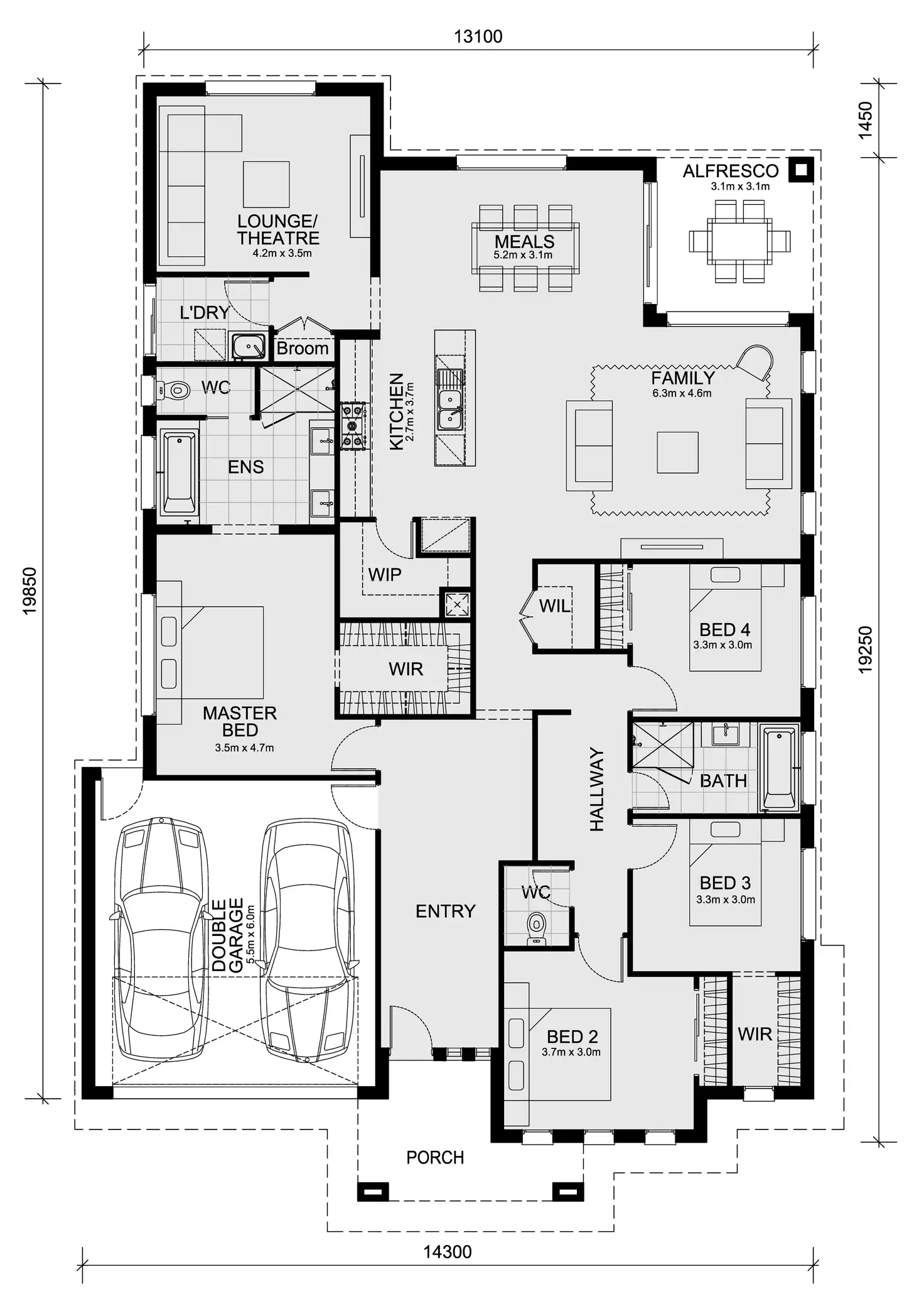 Floorplan of Homely house listing, LOT 157 Montana Estate, Kilmore VIC 3764