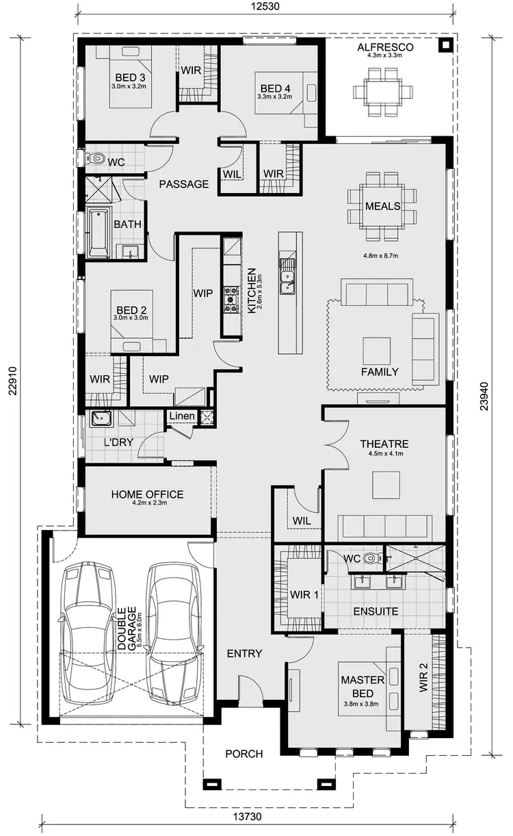 Floorplan of Homely house listing, Lot 1402 Shelterbelt Ave, Weir Views VIC 3338