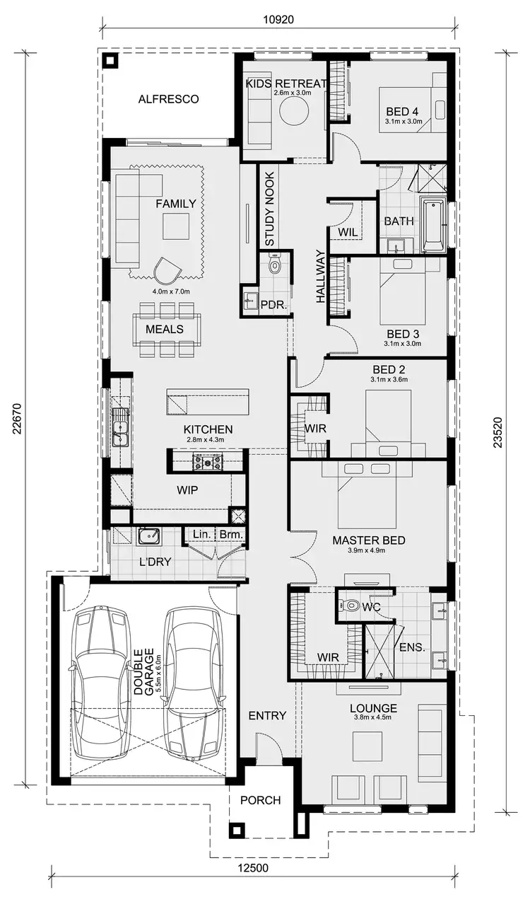 Floorplan of Homely house listing, LOT 148 Montana Estate, Kilmore VIC 3764