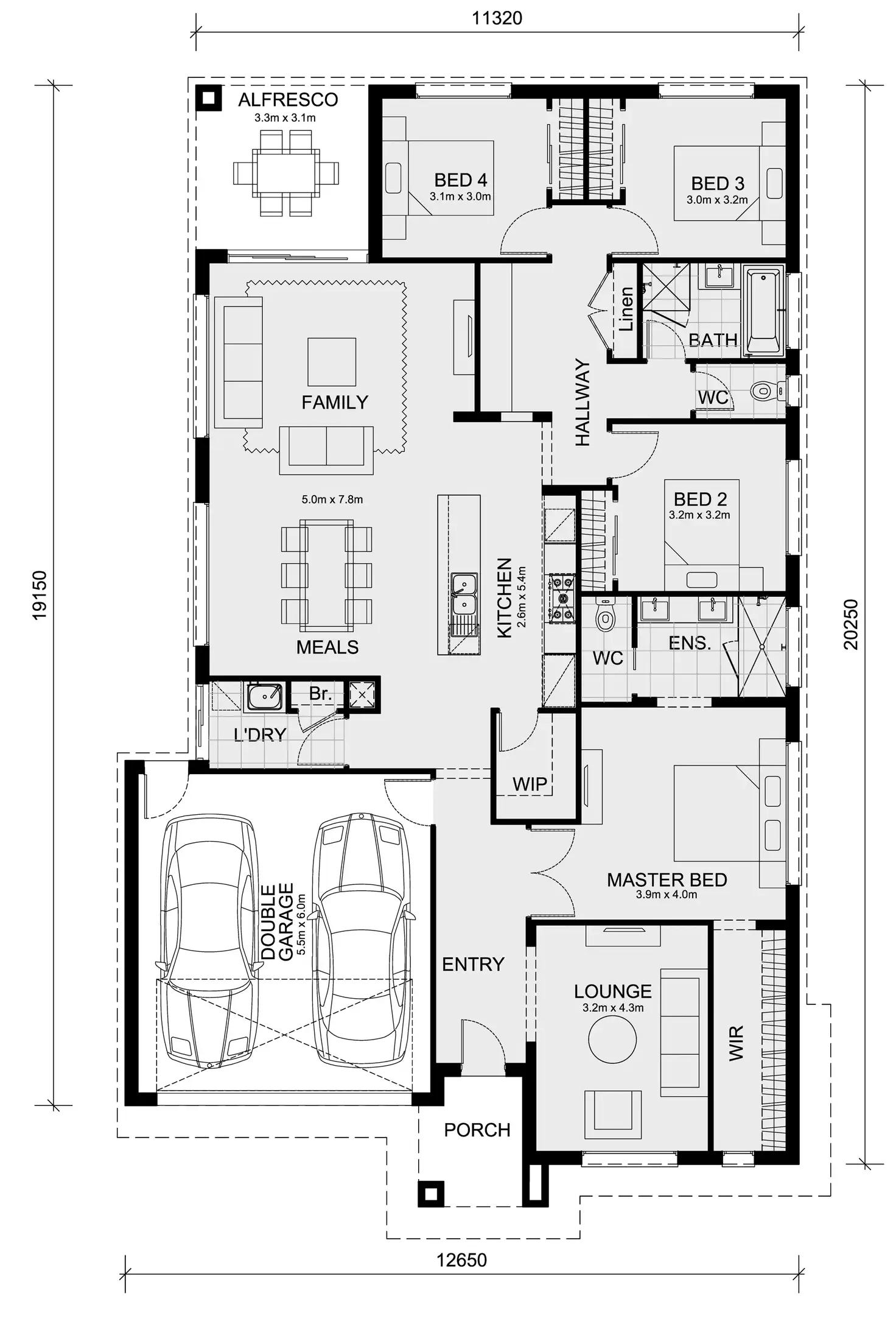 Floorplan of Homely house listing, 151 MONTANA ESTATE, Kilmore VIC 3764