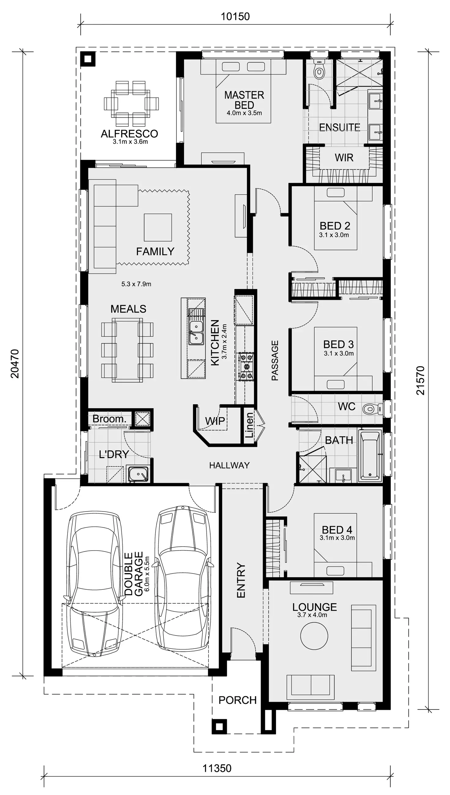 Floorplan of Homely house listing, Lot 3110 Timberwolf Drive - Riverfield Estate, Clyde VIC 3978