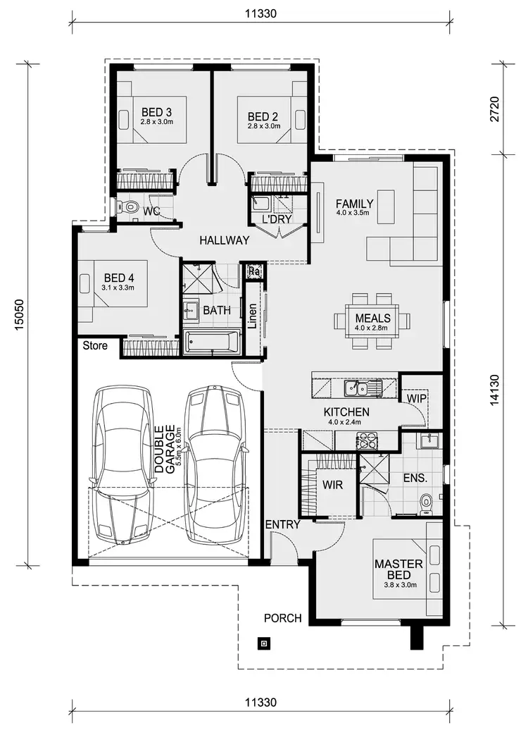 Floorplan of Homely house listing, Lot 327 Balsa Mews (Oakland Estate ), Bonnie Brook VIC 3335
