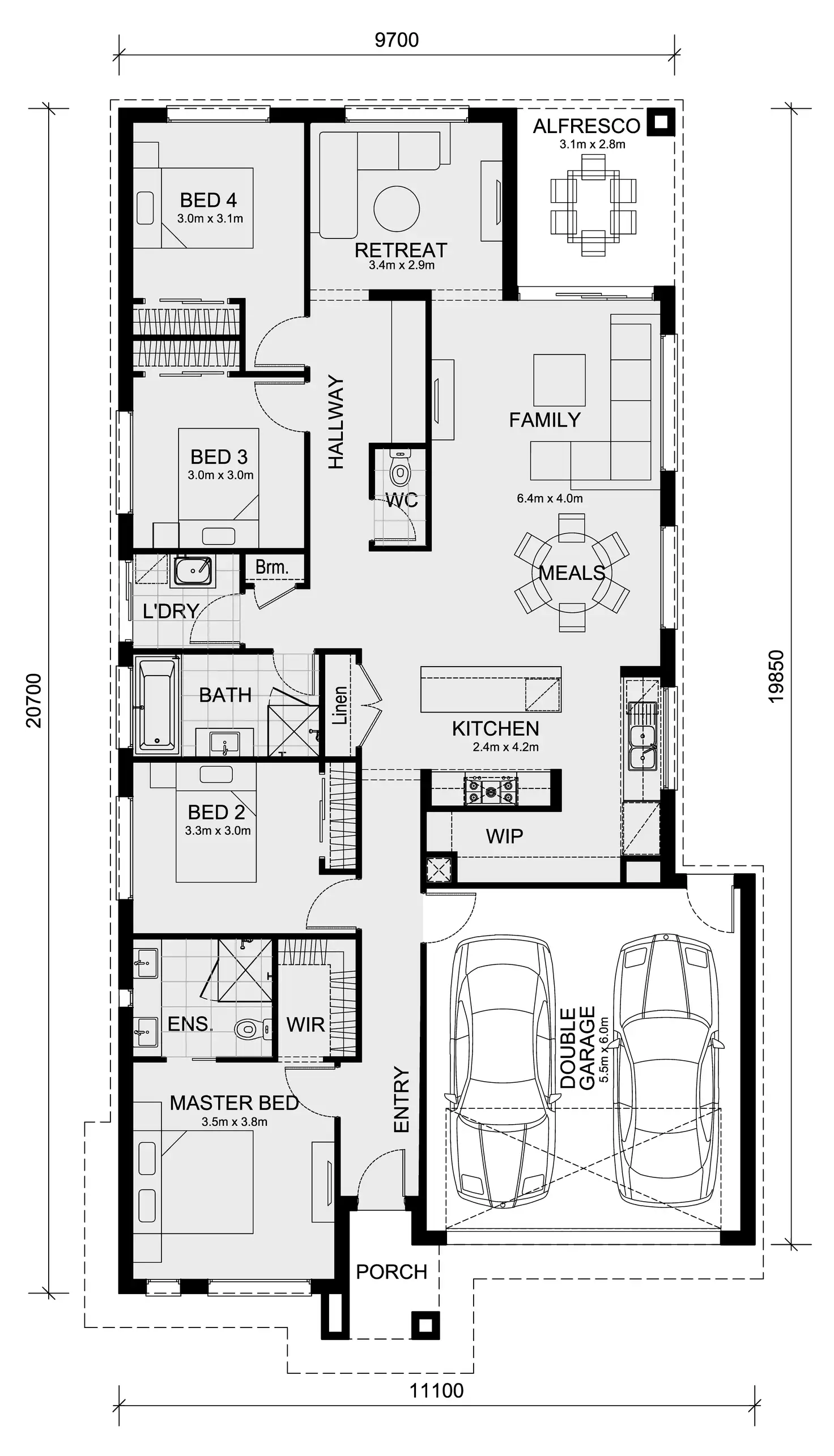 Floorplan of Homely house listing, LOT 21317 Katalia Estate, Donnybrook VIC 3064