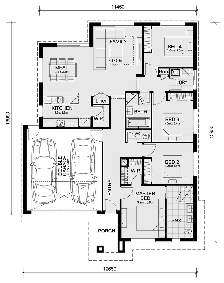 Floorplan of Homely house listing, LOT 2807 Batehaven crescent, Donnybrook VIC 3064