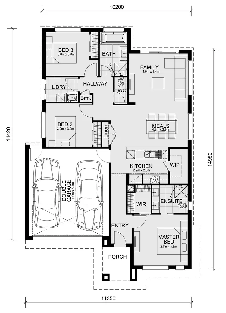 Floorplan of Homely house listing, 70307 Santolina Road, Mickleham VIC 3064