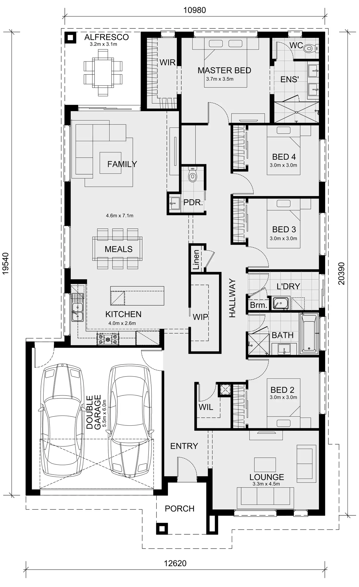 Floorplan of Homely house listing, 1001 Albert Drive, Melton South VIC 3338