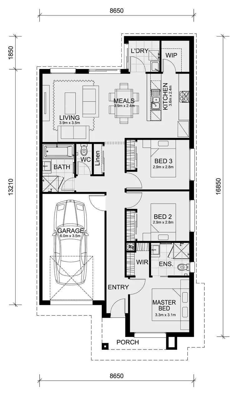Floorplan of Homely house listing, 9 Drouin Fields, Drouin VIC 3818
