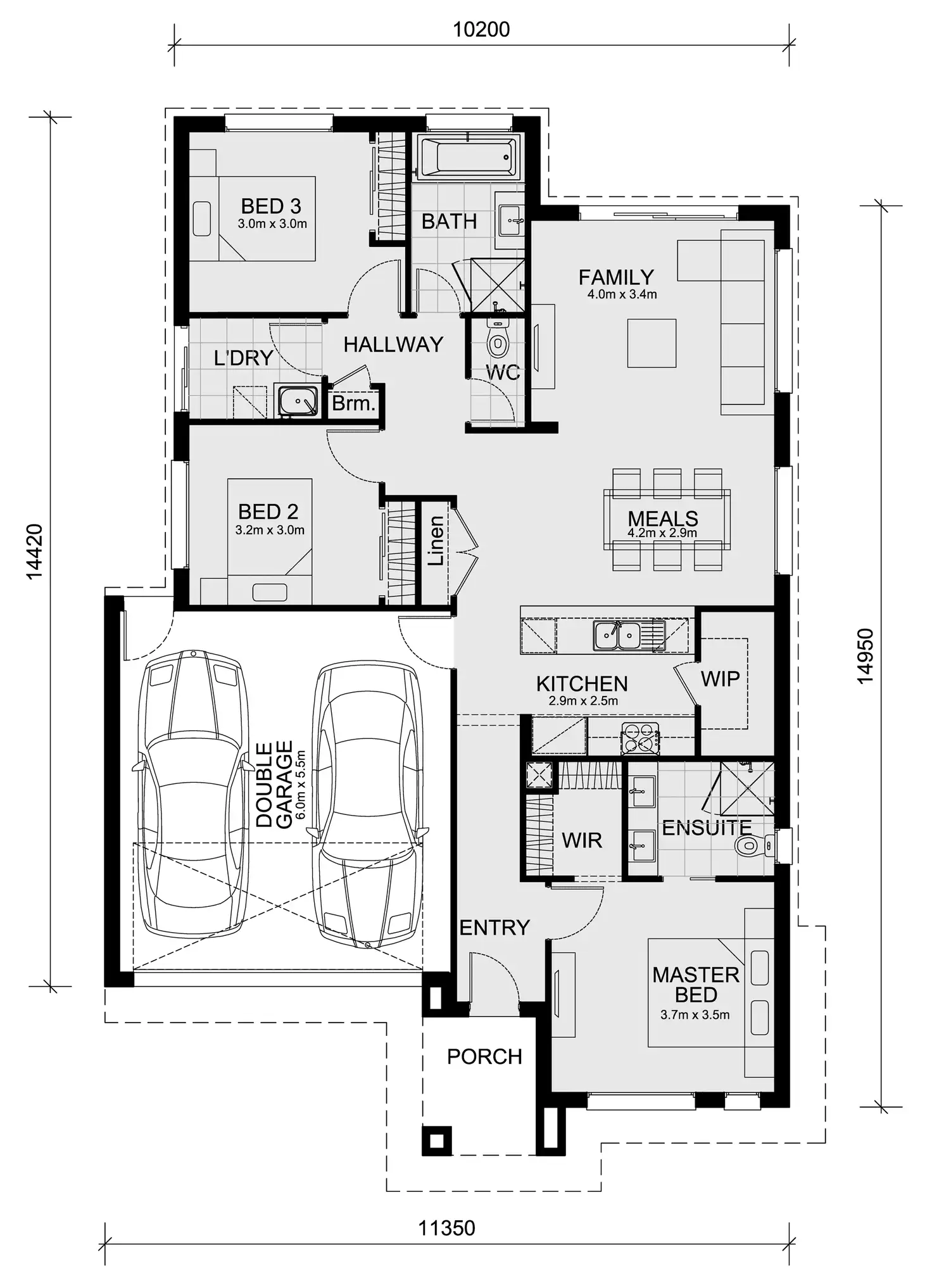 Floorplan of Homely house listing, 2717 Wellow Way, Donnybrook VIC 3064