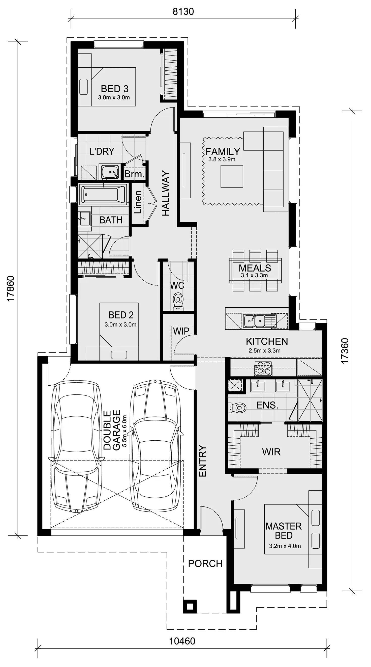 Floorplan of Homely house listing, LOT 313 Carron Street, Bulla VIC 3428