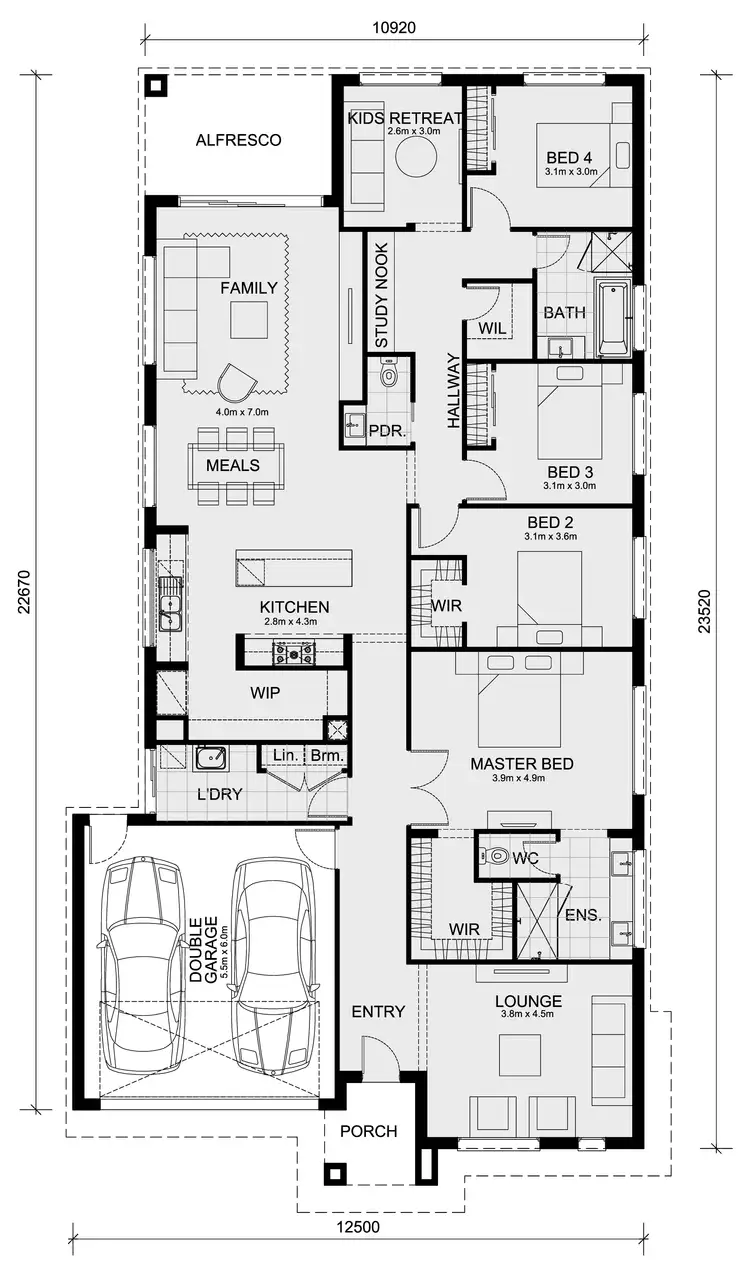Floorplan of Homely house listing, Lot 37733 Tungsten Drive, Kalkallo VIC 3064