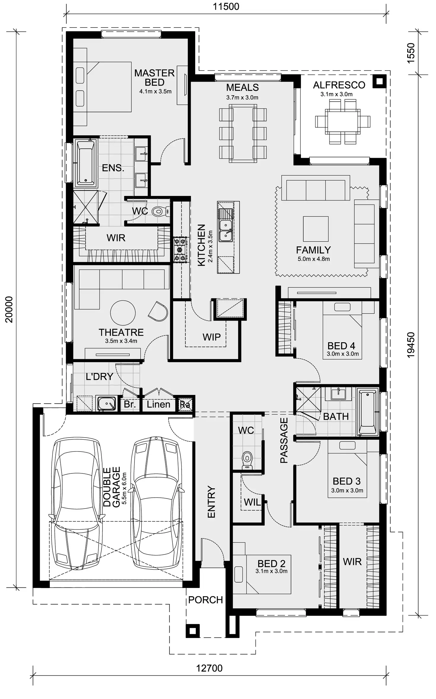 Floorplan of Homely house listing, Lot 2834 Igneous Way, Donnybrook VIC 3064