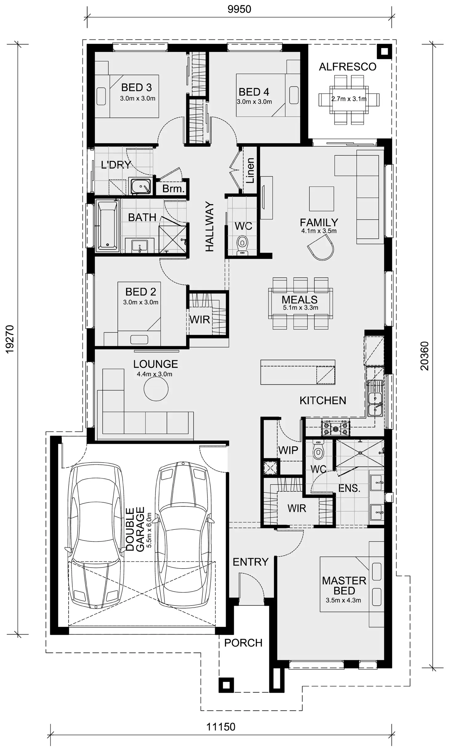 Floorplan of Homely house listing, LOT 667 Racka Road, Wollert VIC 3750