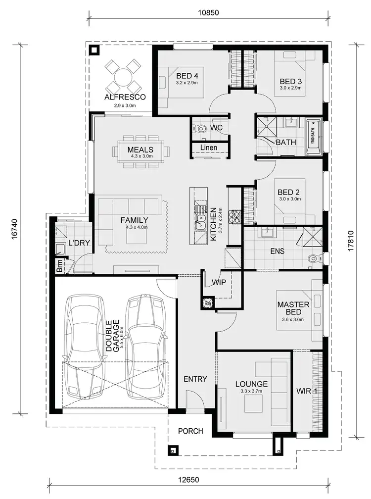 Floorplan of Homely house listing, 6532 Groveborn Steet, Wollert VIC 3750