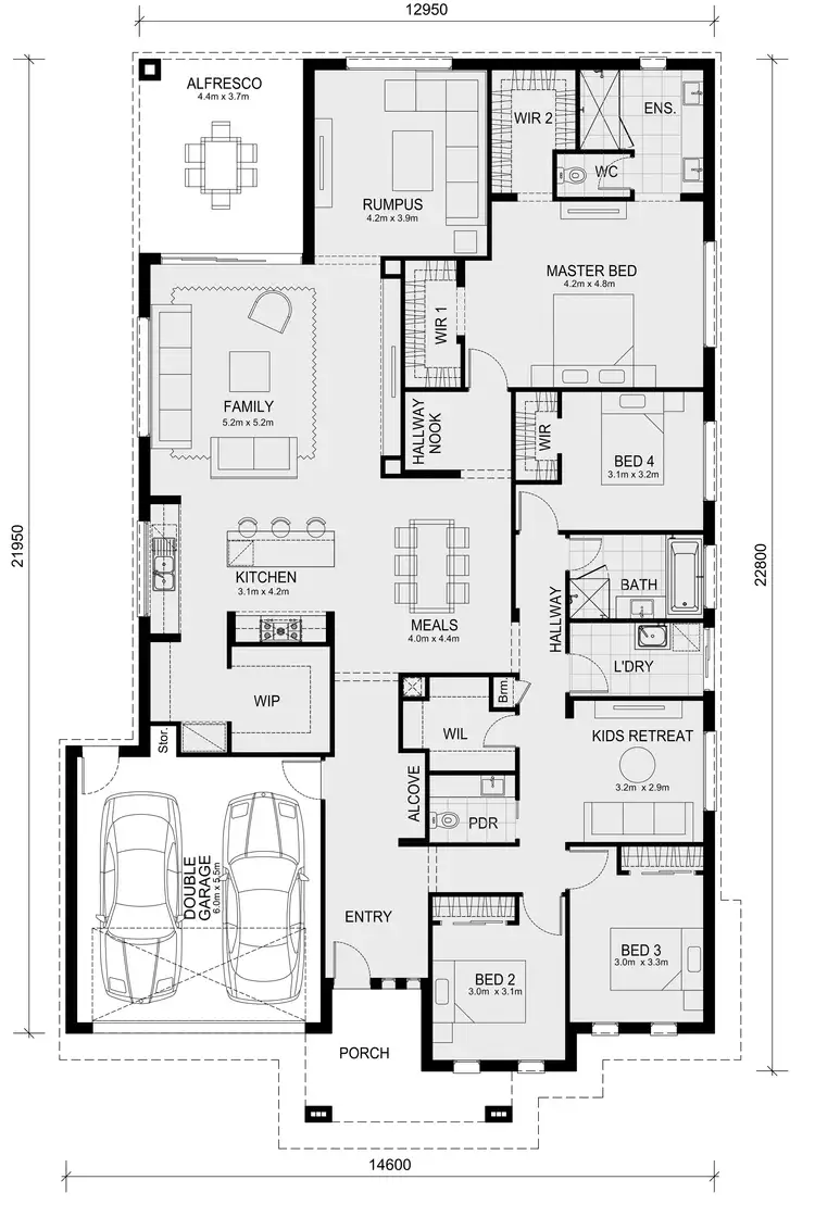 Floorplan of Homely house listing, Lot 410 Montana Estate, Kilmore VIC 3764