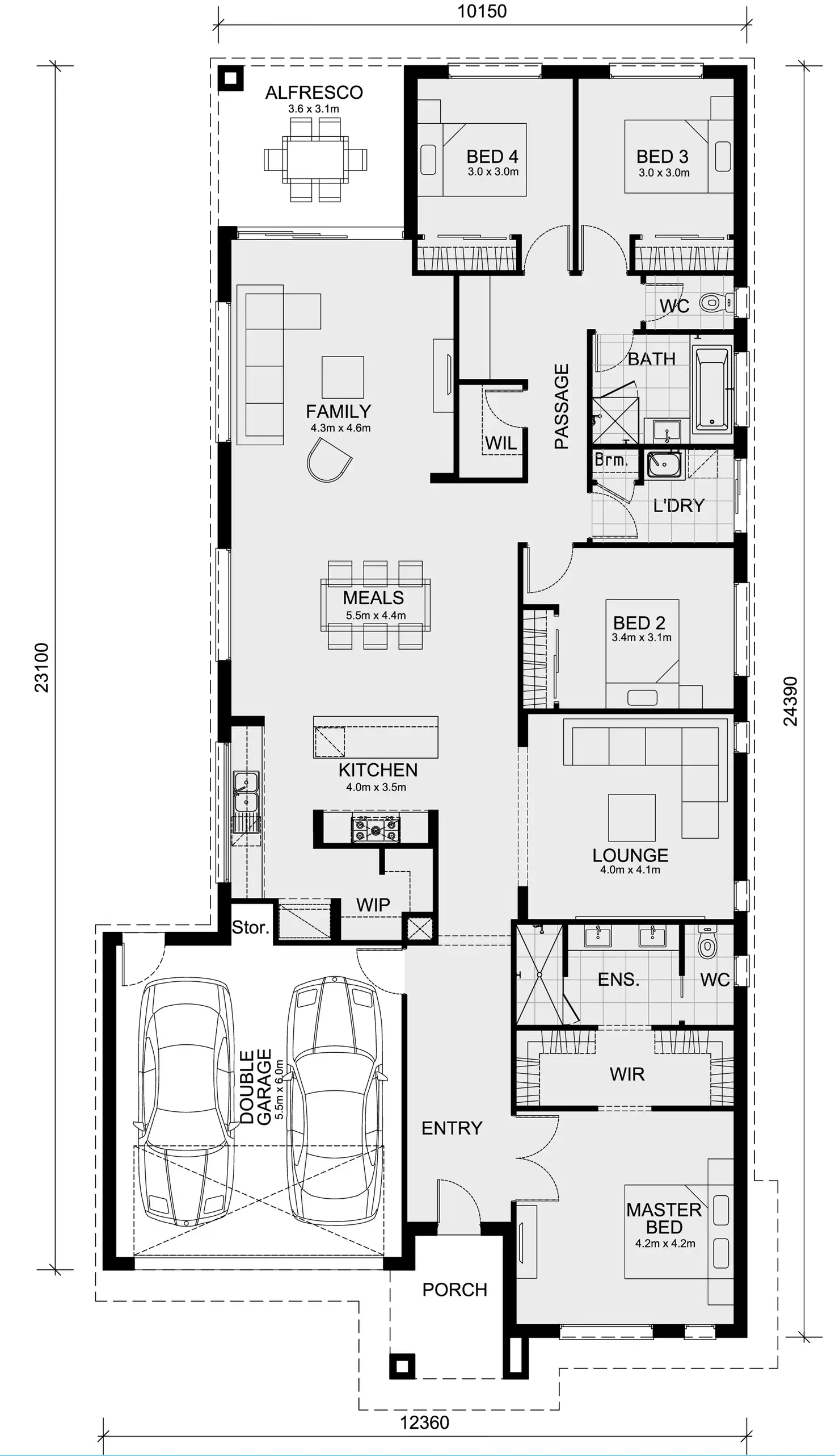 Floorplan of Homely house listing, 85 Providence Estate, Officer VIC 3809