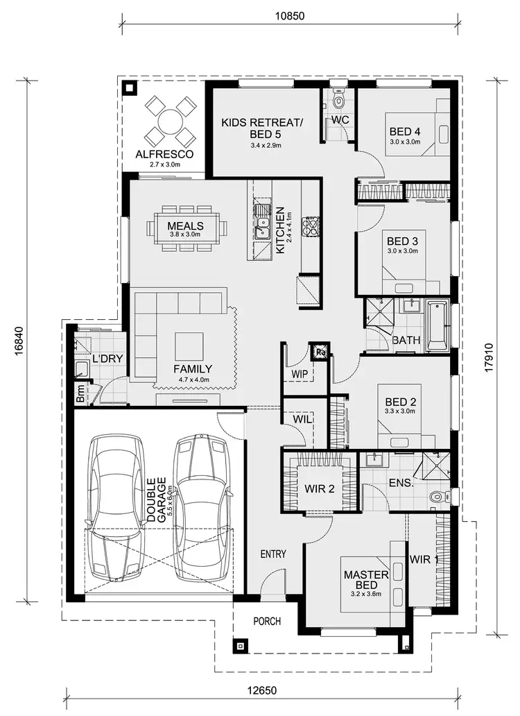 Floorplan of Homely house listing, Lot 827 Leaf Way - Banyan Place, Officer VIC 3809
