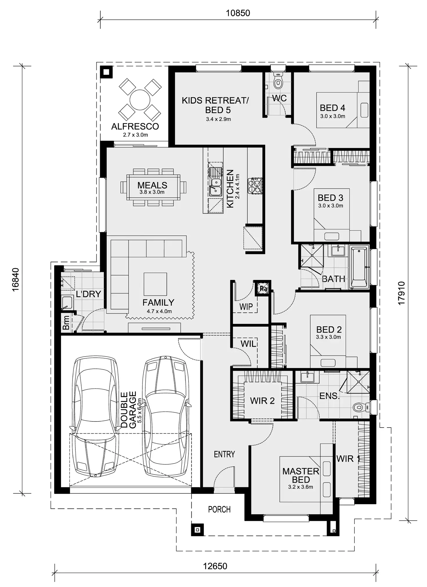 Floorplan of Homely house listing, Lot 827 Leaf Way - Banyan Place, Officer VIC 3809