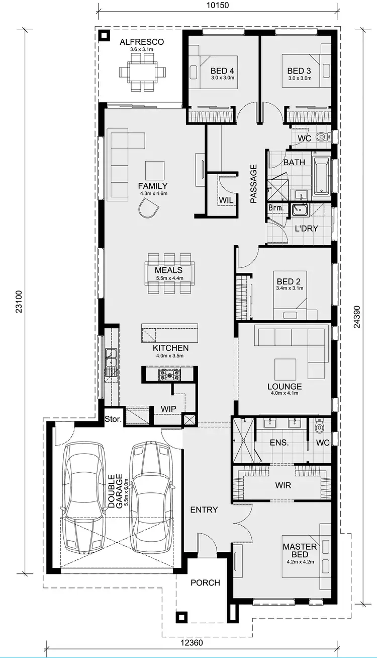 Floorplan of Homely house listing, 3636 Robwood Street, Armstrong Creek VIC 3217