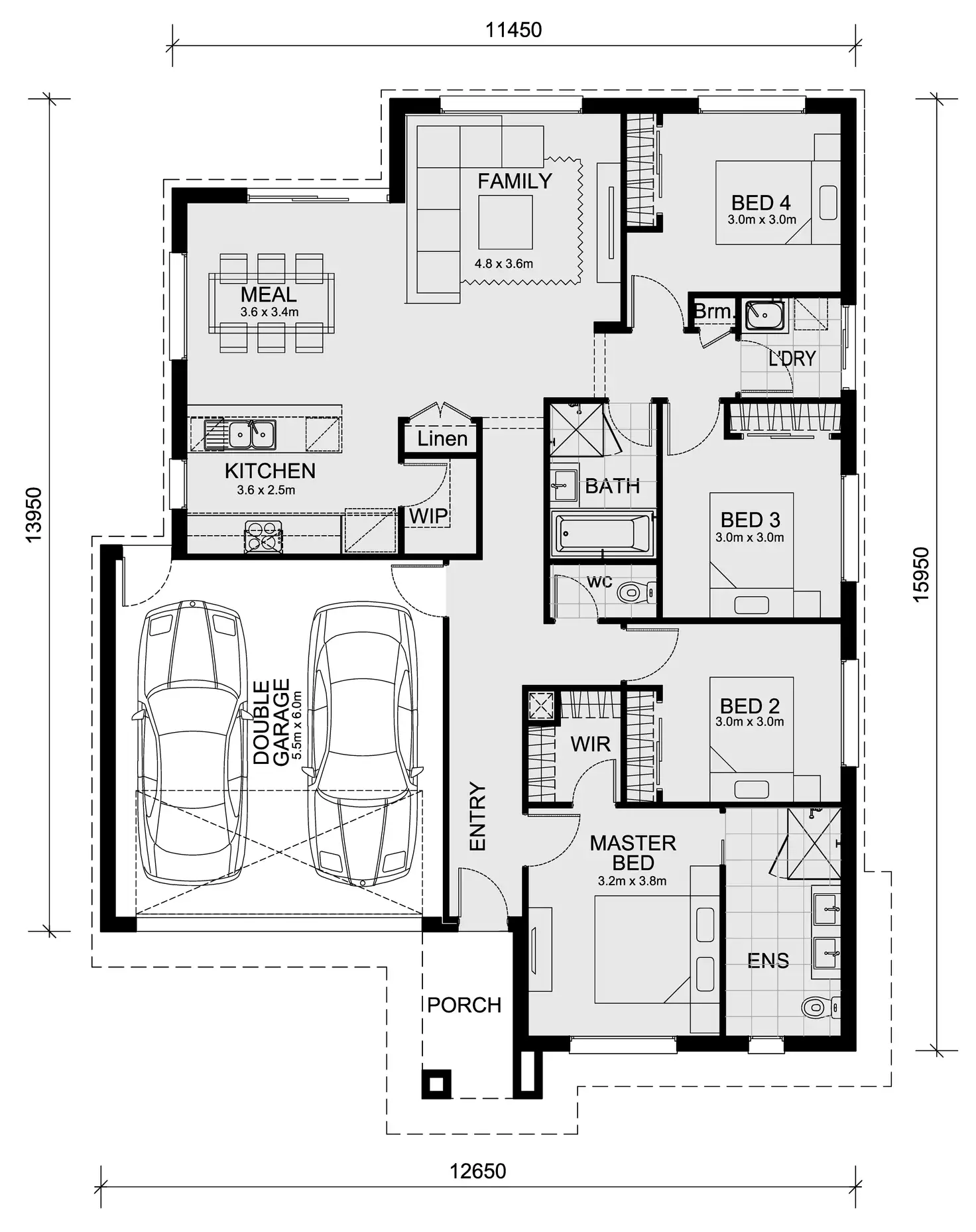 Floorplan of Homely house listing, LOT 343 WOLLERT RISE, Wollert VIC 3750
