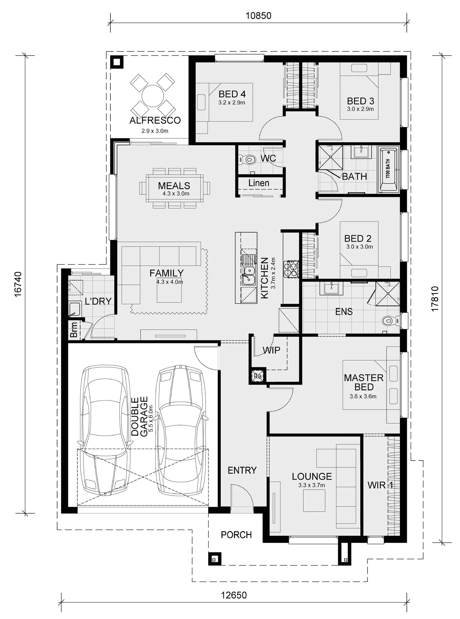 Floorplan of Homely house listing, 5430 Forage Drive, Clyde North VIC 3978