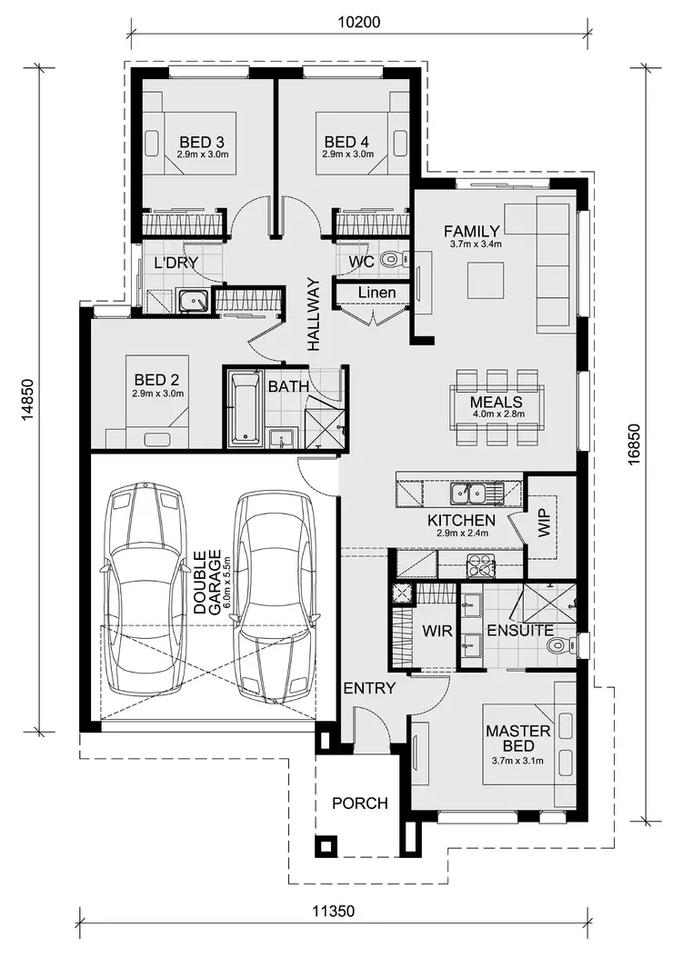 Floorplan of Homely house listing, Lot 405 Peppermint Gum Road - Harli Estate, Cranbourne West VIC 3977